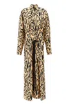 Sportmax Silk Leopard Print Astoria Maxi Dress