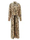 Sportmax Silk Leopard Print Astoria Maxi Dress In Animal Print