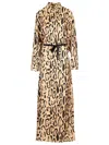 Sportmax Silk Leopard Print Astoria Maxi Dress