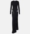 Sportmax Astoria Printed Silk Twill Gown In Multicoloured