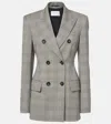 Sportmax Tailored Double Breasted Prince Of Wales Jacket In Multicolor