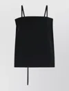 Sportmax Asymmetric Strap Detail Spaghetti Straps Skirt