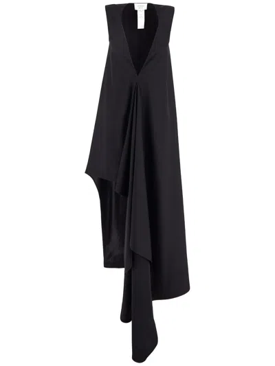 SPORTMAX ASYMMETRICAL LONG DRESS