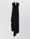 Sportmax Sport Max Long Asymmetrical Viscose Twill Dress