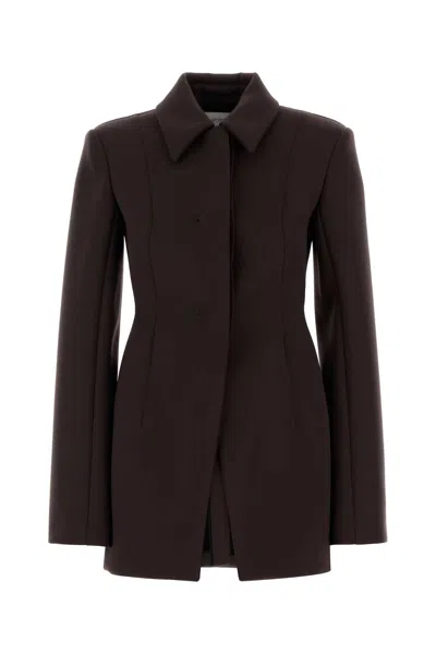 Sportmax Aubergine Polyester Blend Bacio1234 Blazer In Brown