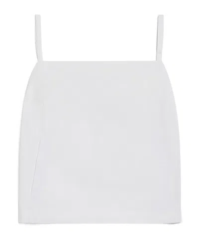 Sportmax Back Zipper Vest In White