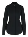 Sportmax Cardigan With Collared Design And Long Sleeves In Black