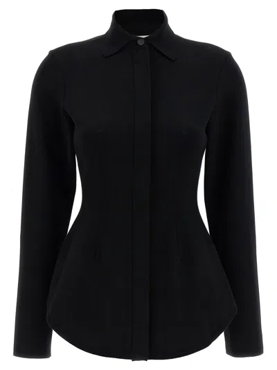 Sportmax Baffo1234 Shirt In Black