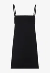 Sportmax Mini-length Sleeveless Dress Adjustable Straps In Black