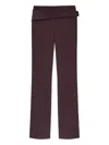 Sportmax Banda Crease Trousers In Red