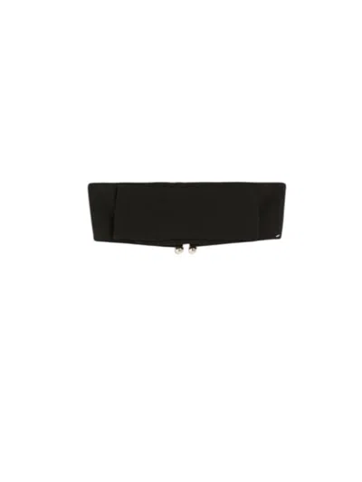 Sportmax Bandeau Top In Viscose In Black