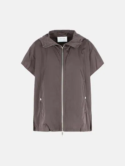 Sportmax 'barbra' Oversize Coffee Taffeta Trench Coat In Brown