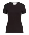 Sportmax Basic Solid-color T-shirt In Black