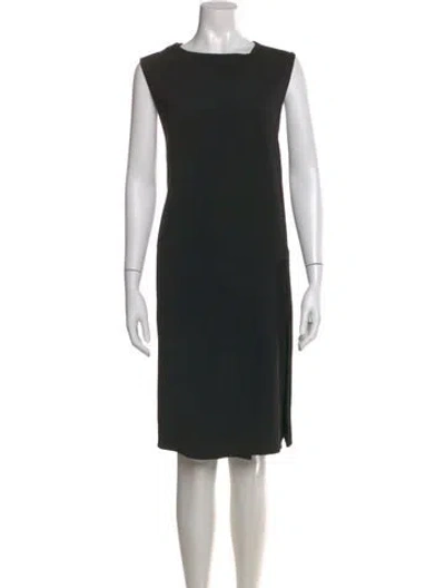 Pre-owned Sportmax Bateau Neckline Knee-length Dress In Multi