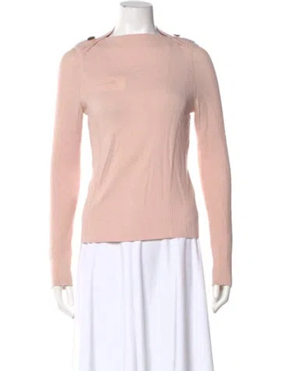 Pre-owned Sportmax Bateau Neckline Sweater In Pink