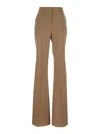 Sportmax Beige Hangar High-waist Flared Trousers In Beige