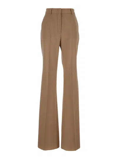 Sportmax Beige Hangar High-waist Flared Trousers