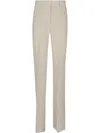 Sportmax Beige Tailored Trousers With Straight Leg Silhouette In Neutral