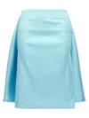 Sportmax Beira Bustled Skirt In Blue