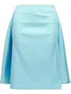 Sportmax Beira Bustled Skirt In Blue