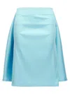 Sportmax Beira Bustled Skirt In Blue