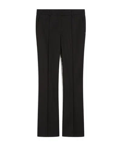 Sportmax Belt-loop Casual Pants In Black