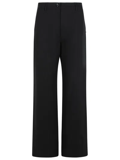 Sportmax Belt-loop Casual Pants In Black