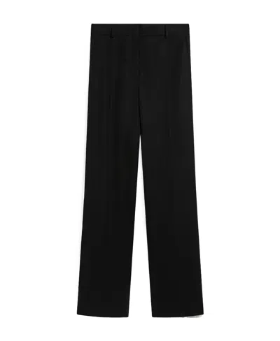 Sportmax Belt Loop Casual Pants In Black