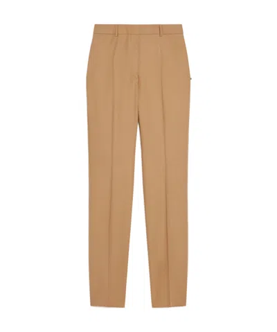 Sportmax Belt-loop Casual Pants In Nude