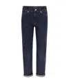 Sportmax Denim Trousers With Back Pockets And Contrast Stitching In Black