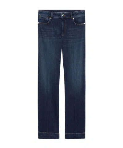 Sportmax Belt-loop Jeans In Blue Marine