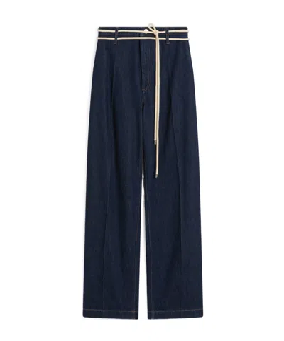 Sportmax Belt Loop Jeans In Blue