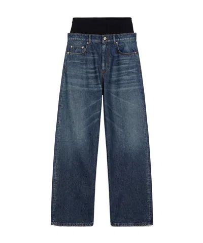 Sportmax Belt-loop Jeans In Blue