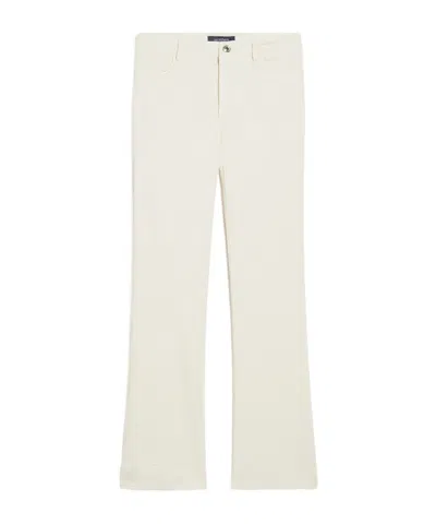 Sportmax Belt-loop Jeans In Beige