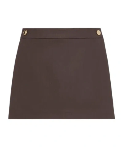 Sportmax Belt Loop Shorts In Brown
