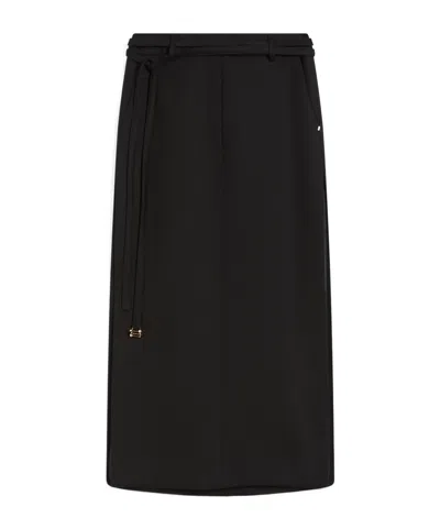 Sportmax Belt-loop Skirt In Black