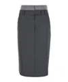 Sportmax Belt-loop Skirt In Black