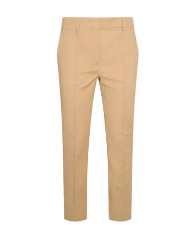Sportmax Belt Ring Casual Pants In Nude