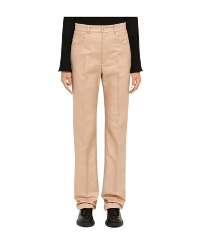 Sportmax Belt Ring Casual Pants In Nude