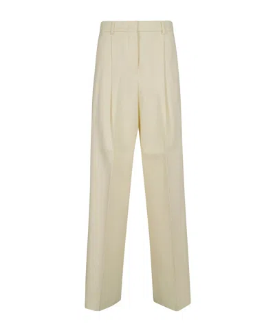 Sportmax Belt Ring Casual Pants In Nude