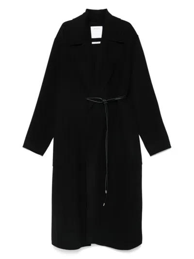 SPORTMAX SPORTMAX BELTED DOUBLE-BREASTED COAT
