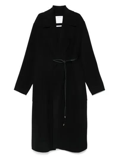SPORTMAX BELTED DOUBLE-BREASTED COAT