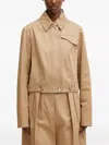 Sportmax Belted Flap-pocket Jacket In Neutral
