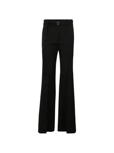Sportmax 벨트 플레어 팬츠 In Black