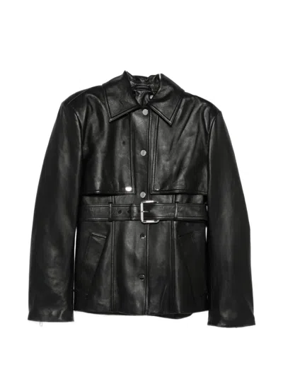 Sportmax Belted Jacket In Black