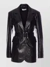 Sportmax Belted Lapel Collar Jacket Pockets