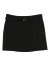 Sportmax Belted Pocket Mini Skirt In Black