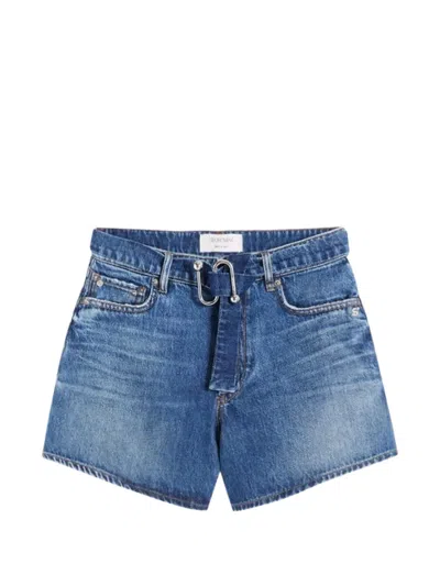 Sportmax Belted Shorts In Blue