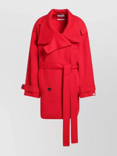 SPORTMAX BELTED TRENCH COAT FEATURING WIDE LAPELS