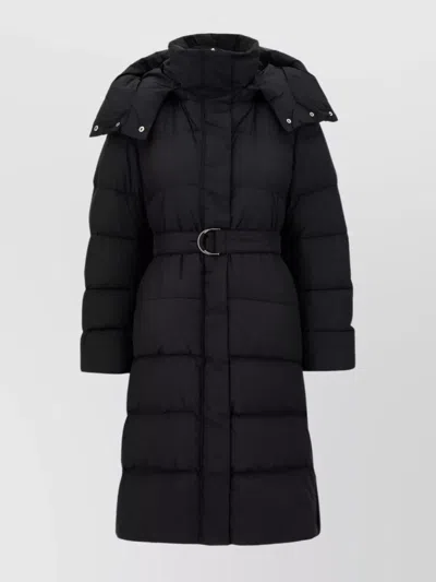 SPORTMAX BELTED WAIST DOWN JACKET WITH DETACHABLE HOOD